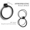 Towel Holder for Bathroom Wall Matte Black Towel Ring Hand