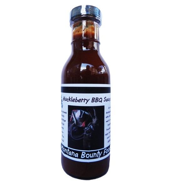 Montana Huckleberry BBQ Sauce Western - Gourmet Barberque 12 oz - Bounty Foods - Brings out Natural Flavors of Meat - Pork - Chicken & Poultry - Buffalo - Beef & Steaks - Fish - Be a Grill Pitmaster