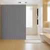 Icegrey Shower Curtain Foldable Magnetic Waterproof with Hooks, Splashproof, Accordion