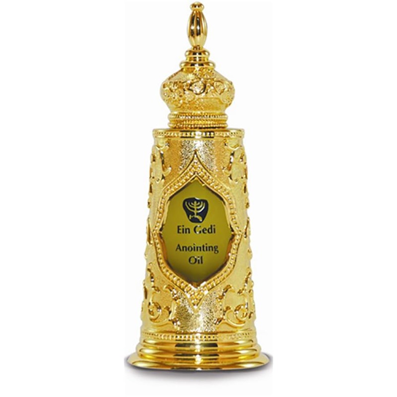 Gold Torah Scroll ‘Light of Jerusalem’ Anointing Oil from Israel