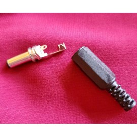 Unbranded/Generic Long 5.5 x 2.1 x 14mm 5.5mm OD x 2.1mm ID Male Solder Type DC Barrel Plug (2)