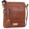 Catwalk Collection Handbags - Women's Leather Anti Theft Crossbody Bag