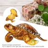 Tortoise Figurine Electroplated Turtle Jewelry Trinket Storage Box Ornament with