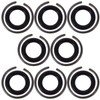 Tofficu 8Sets Impact Wrench Retaining Ring Durable Breakage Drive Socket