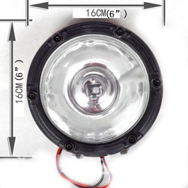 JIUHUAN 6 Inch HID Offroad Light Spot Beam 55W HID Fog Driving Work Lamp 4x4 Off-Road Rally Round Fog Lighting For Truck SUV ATV 9-32v