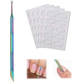 Nail Etching Tool - cuticle remover tool with 5 sanding pads - non-slip grip for precise dead skin removal - ideal manicure tools for nail and foot care