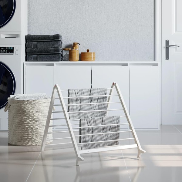 Udorich Drying Rack for Bathtub Extendable 20.9"-35.4" Aluminum, Space-Saving Design,