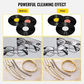 180W Ultrasonic Vinyl Cleaning Machine 6L Household Ultrasonic Cleaner for 7-12 Inch Records 8 Ultrasonic Cleaner UltrasonicDefault: Default