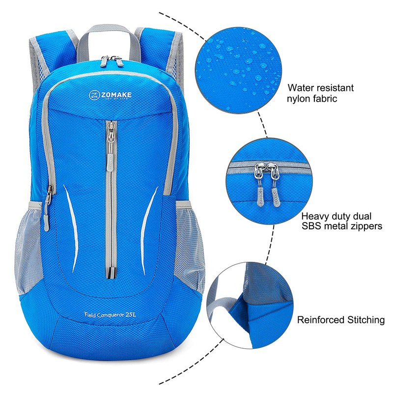 ZOMAKE Ultra Lightweight Packable Backpack 25L, Foldable Hiking Backpacks Water
