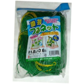 Shinsei Gardening Vine Net, 0.7 x 1.4 ft (1.8 x 3.6 m), 3.9 inches (10 cm)