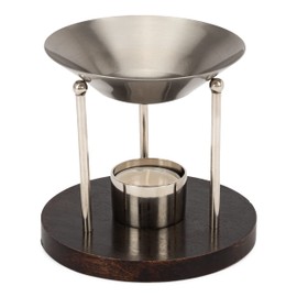 NKlaus stainless steel incense burner incense oils operating mode tea light 2558