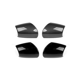 2Pcs Exterior Rear View Mirror Cap Covers Compatible with Hyundai Palisade 2026 Compatible Mirror Cover - Carbon Fiber Pattern Exterior Rear View Side Mirror Cap Accessories-Black