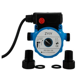 ZYIY 115V Domestic Hot Water Recirculation Pump 3-Speed Water Pressure Booster Pump for Home 3/4" Circulator Pump 50L/min Recirculating Pump 6m/19ft Circulation Water Pump Shower Solar Booster System
