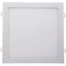 ChiliTec LED Panel Square Ceiling Installation 30 x 30 cm 20 mm Flat 230 V 24 W 2200 Lumen with Transformer Flush-Mounted 4200 K Light Colour Neutral White Frame White