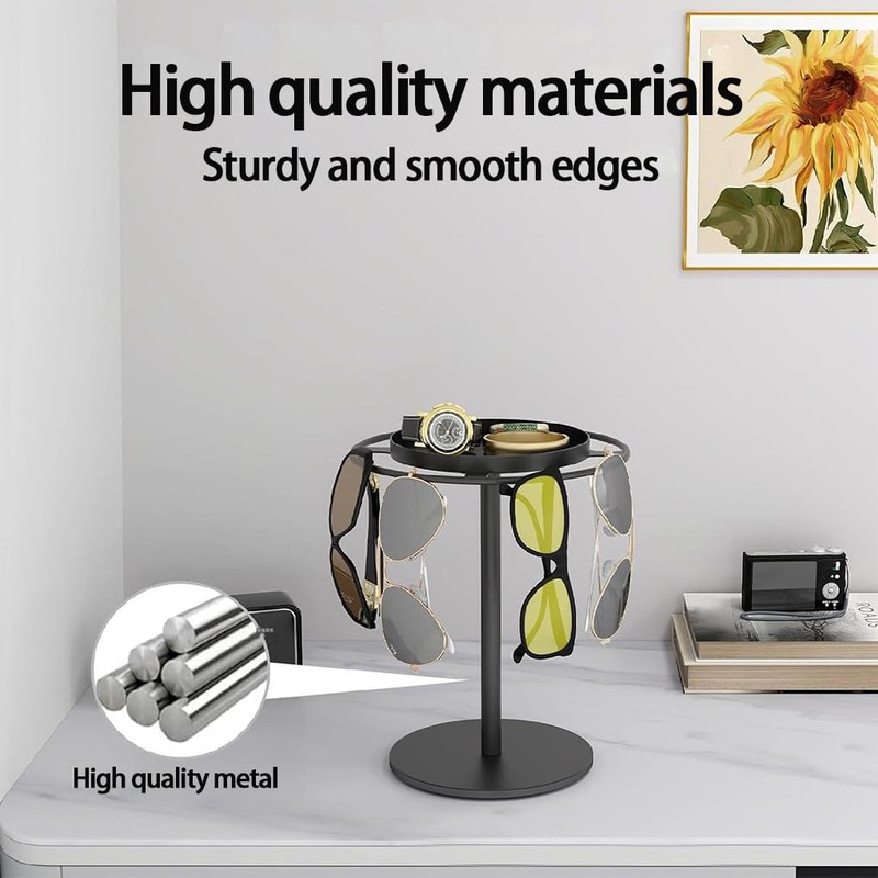Integrated Jewelry Tray Sunglasses Organizer Weighted Base Sunglasses Organizer Can