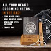 Viking Revolution Beard Comb & Beard Brush Set for Men