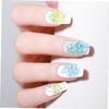 LALAFINA 4pcs Chunky Glitter Sequins for Crafts Iridescent Nail Art