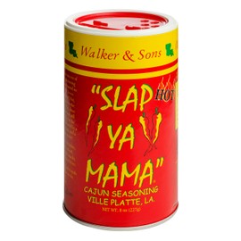 Slap Ya Mama Louisiana Style Cajun Seasoning, Hot Blend, MSG Free and Kosher, 8 Ounce Can, Pack of 12