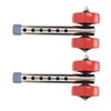 Fockety Adjustable Height Walker Wheels with Ski Glides for Most