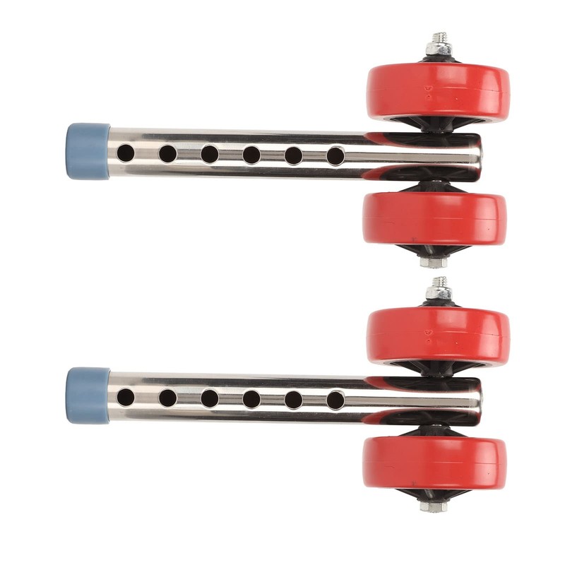 Fockety Adjustable Height Walker Wheels with Ski Glides for Most
