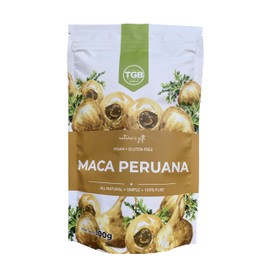 TGB SUPERFOODS  Maca Peruana 100 Pura y Orgánica  Superalimento Natural, Vegano, Eco Friendly, Sin azucar y Gluten Free  Contenido 100g               