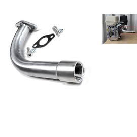 ARSPORT Exhaust Pipe with 1 inch SS female thread for: Predator 301cc, Predator 420cc, GX 240, GX 270, GX 390