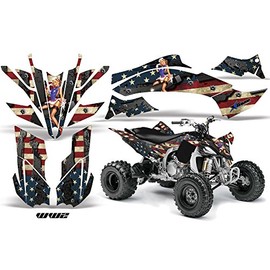 AMR Racing ATV Graphics kit Sticker Decal Compatible with Yamaha YFZ 450 R/SE 2009-2013 - WW2