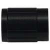 6mm Splined Hole Black Aluminium Amplifier/HiFi Control Knob Pack of