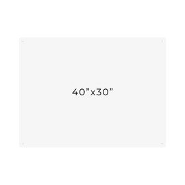 30x40 Dry Erase Board for Wall - with .25 White Acrylic and White Stand Off Finish - Perfect Whiteboard for Office, Home, Classroom - Durable and Stylish .25 White Acrylic Dry Erase Board