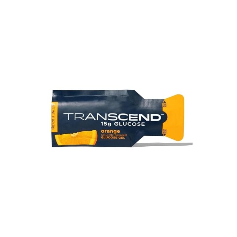 Vitonus Transcend Orange Flavored 15g Glucose Gels, 9 Packs, Gluten