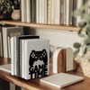 Peacoblue 5.3"x4.3"x6.3" Metal Bookends, Heavy Duty Book Ends for Shelves