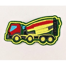 unbranded cement mixer truck Iron On Patch  Cartoon Concrete Car Embroidered 386