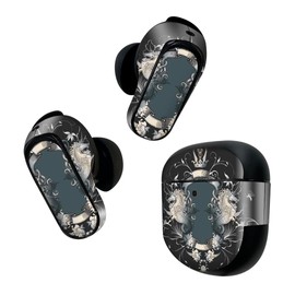 Bose QuietComfort Earbuds II Skin Seal for Bose Earbud 2 Sticker 3 Body 1 Set Protective Film Decor Horse Black Emblem 000007