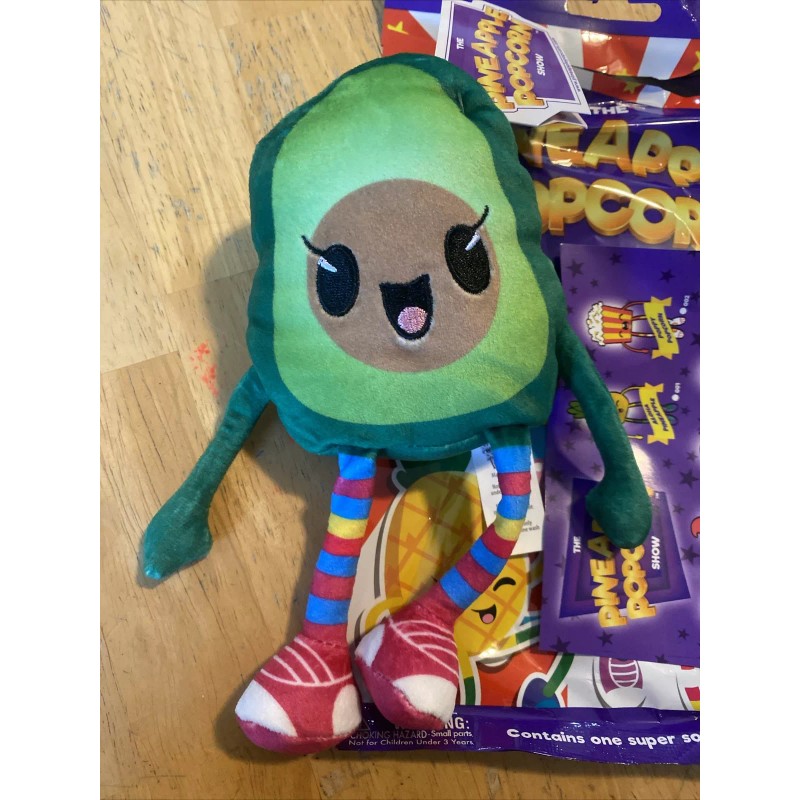 Unbranded The Pineapple Popcorn Show Food Squad GUAC AVOCADO Beanbag