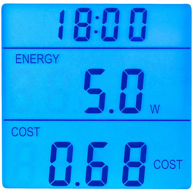 revolt Digital Electricity Meter: Digital 230 V Energy Cost Meter