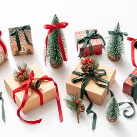 MORSUNBELA Velvet Ribbon 3 Rolls x 4.5 m Ribbon, Gift Ribbon Grey Blue, Velvet Ribbons Gift Ribbons for Wedding Party Valentine's Day Birthday Gifts