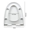Toilet Seat, Soft Close V Shape Toilet Seat with Adjustable