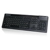 IOGEAR 104-Key Keyboard with Integrated Smart Card Reader GKBSR201TAA, Black