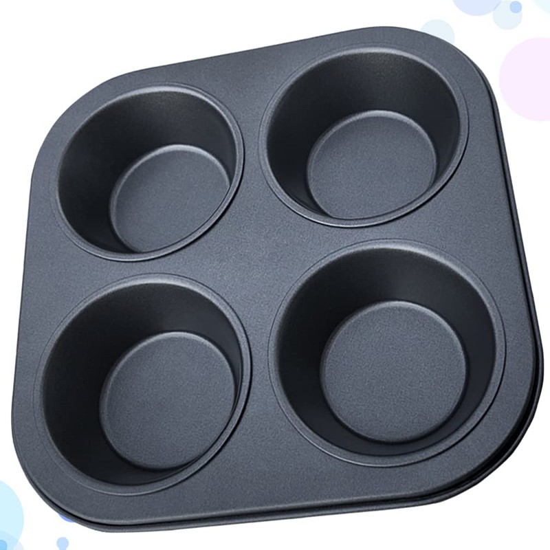 Yardwe Muffin Pan 4 Cup, 1PC Air Fryer Small Oven