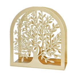 Space-Efficient Napkin Holder for Kitchen Dining Table Metal Freestanding Fabric Dispenser Rack Paper Towel Holder Elegant Table Decoration