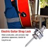 Bnineteenteam 2PCS Guitar Strap Lock Metal Straplocks Antideslizante Quick Release