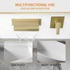 Homevacious Wall Mount Bathtub Faucet Brushed Gold Waterfall Bathtub Single