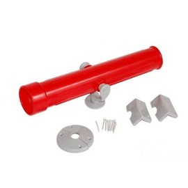 KIDS TELESCOPE TOY FOR CHILDRENS OUTDOOR OR INDOOR CLIMBING FRAME TREE HOUSE DENS AND PLAYHOUSE FOR PIRATE SHIP TOYS AND ACCESSORIES FOR FORTS FOR KIDS (Red-grey)