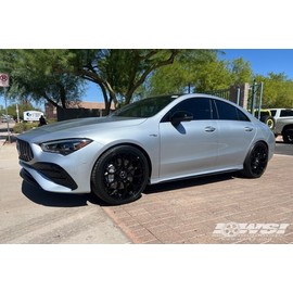 VERNAMLUXAUTO Mercedes CLA - CLA250 CLA35 CLA45 Wheel Nut Covers / Lug Nut Covers - Black