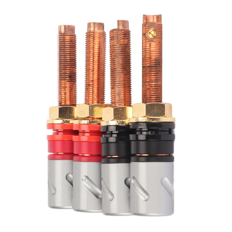 4pc Speaker Banana Plugs Connector Professional 4mm Pure Copper Heavy