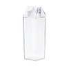 Jinberry - Botella de agua de cartón de leche transparente,