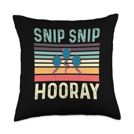 Snip Snip Hooray Loving Husband Throw Pillow, 18x18, Multicolor