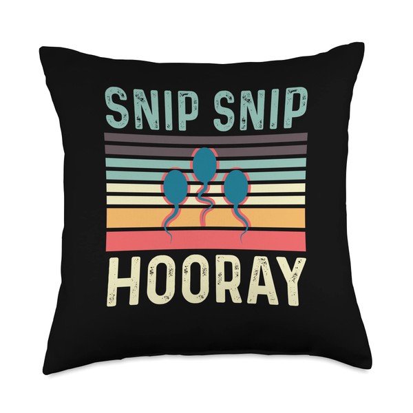 Snip Snip Hooray Loving Husband Throw Pillow, 18x18, Multicolor