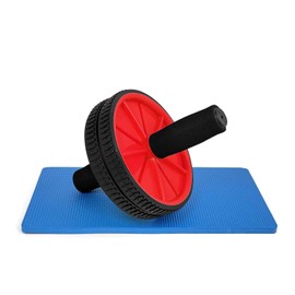 OcioDual AB Wheel Abdominal Trainer Back Trainer Abdominal Roller Red