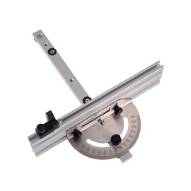DeeRace Miter Gauge High Precision for Table Sorter & Table Fence Tool Aluminum Circular Saw Guide Ruler Mortise Guide 60 Degree Angled Woodworking Tool Woodworking Worker Ruler Carpentry Tool, 250MM